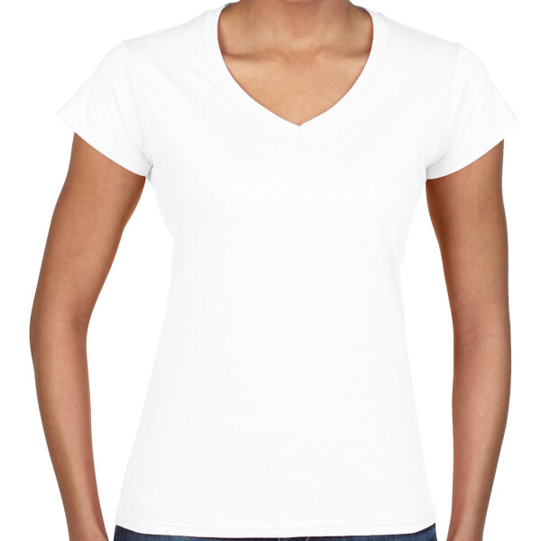 Custom Gildan Womens Slimfit V-Neck T-shirt - Main Image