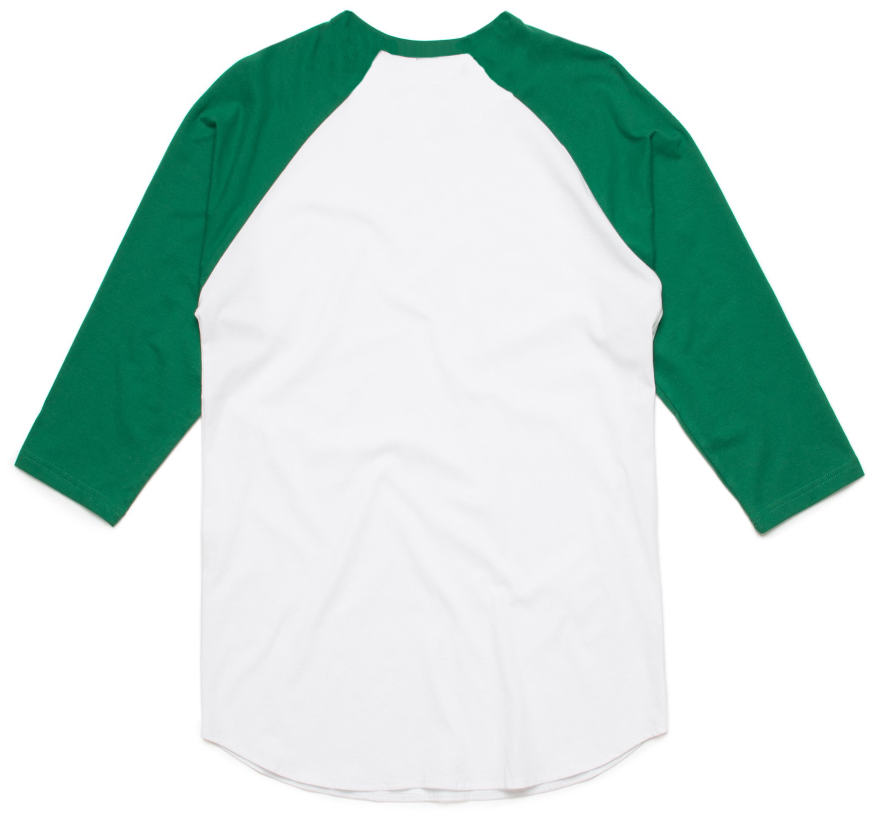 green raglan tee