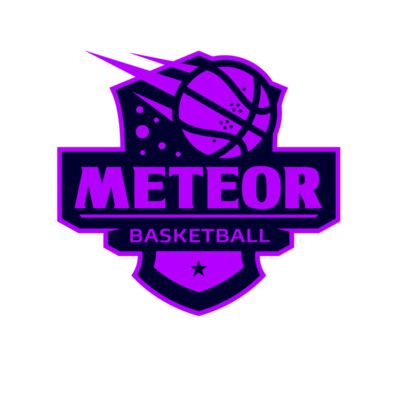 Meteor Basketball logo template Thumbnail