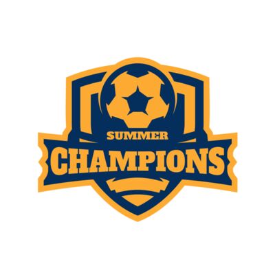 Champions Summer Soccer logo template Thumbnail