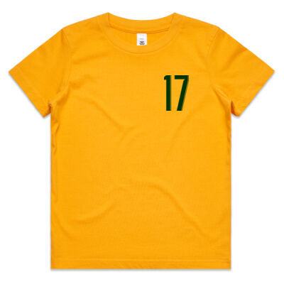 Customisable - Australia - Kids Tee - Gold Thumbnail