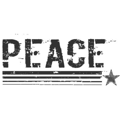 PEACE with star Thumbnail