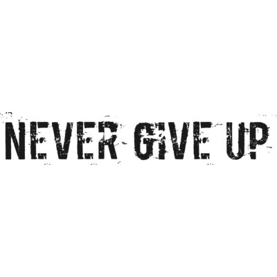 Never give up Thumbnail