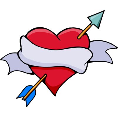 love heart with sash to write on Thumbnail