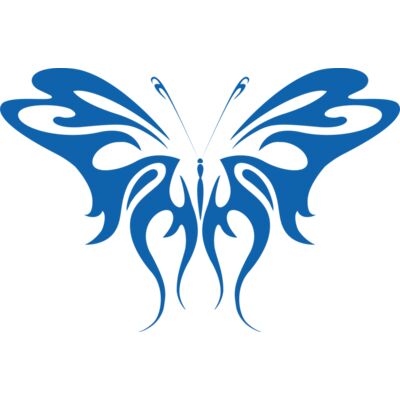 Blue tattoo butterfly Thumbnail