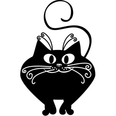 Fat black cat Thumbnail