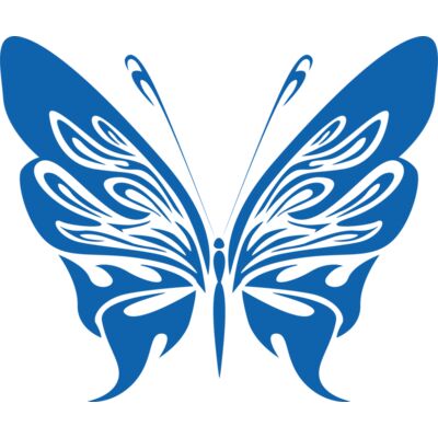 Blue tattoo butterfly2 Thumbnail