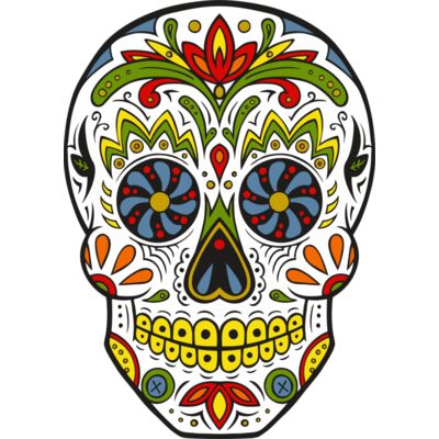 Colourful Skull Thumbnail