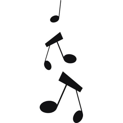 Vertical music notes Thumbnail