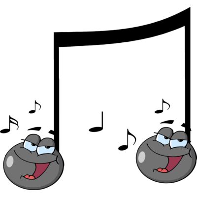 Two singing music notes Thumbnail