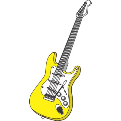 yellow electric guitar Thumbnail
