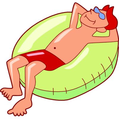 Man floating in pool Thumbnail