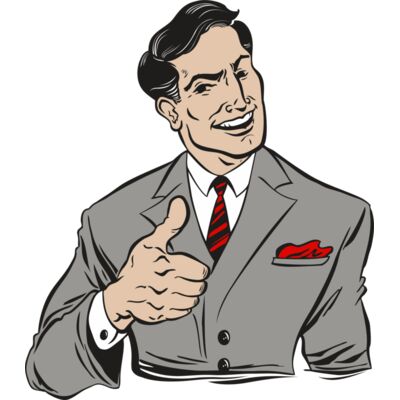 Retro man thumbs up Thumbnail