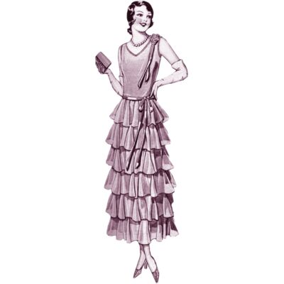 free vintage digital lady 1930 s fashion Thumbnail