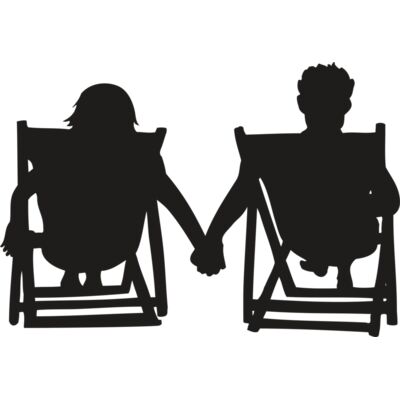 Beach chair couple Thumbnail