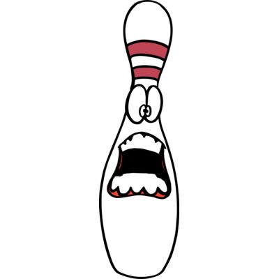 Bowling Pin Scared Face Thumbnail