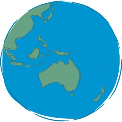 Cartoon world with Australia Thumbnail