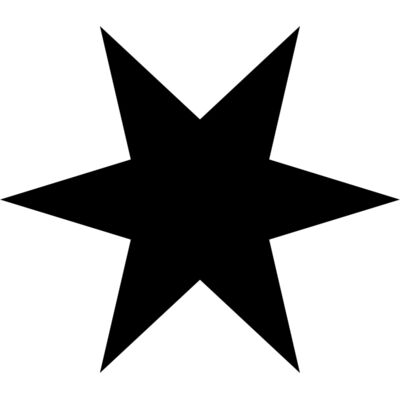 Black 6 point star Thumbnail