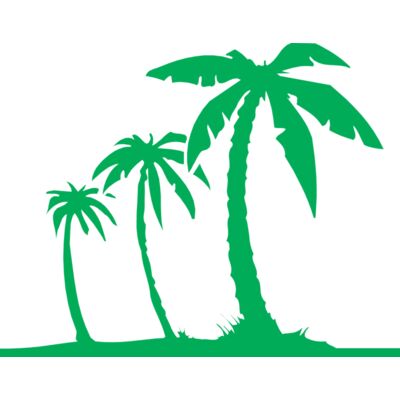 Palm trees green solid Thumbnail