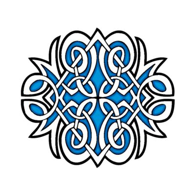 blue black white celtic design Thumbnail