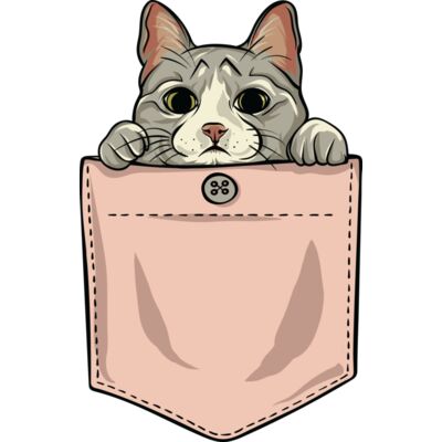 Cute cat pocket Thumbnail