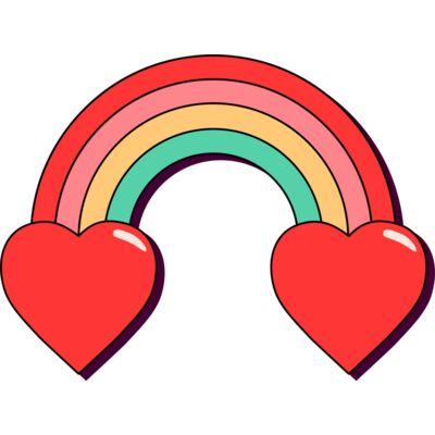 Double Heart Rainbow Thumbnail