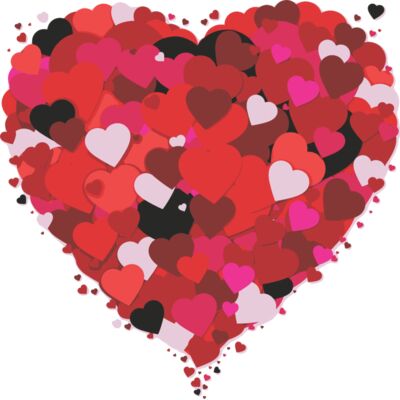 Love heart made of love hearts Thumbnail